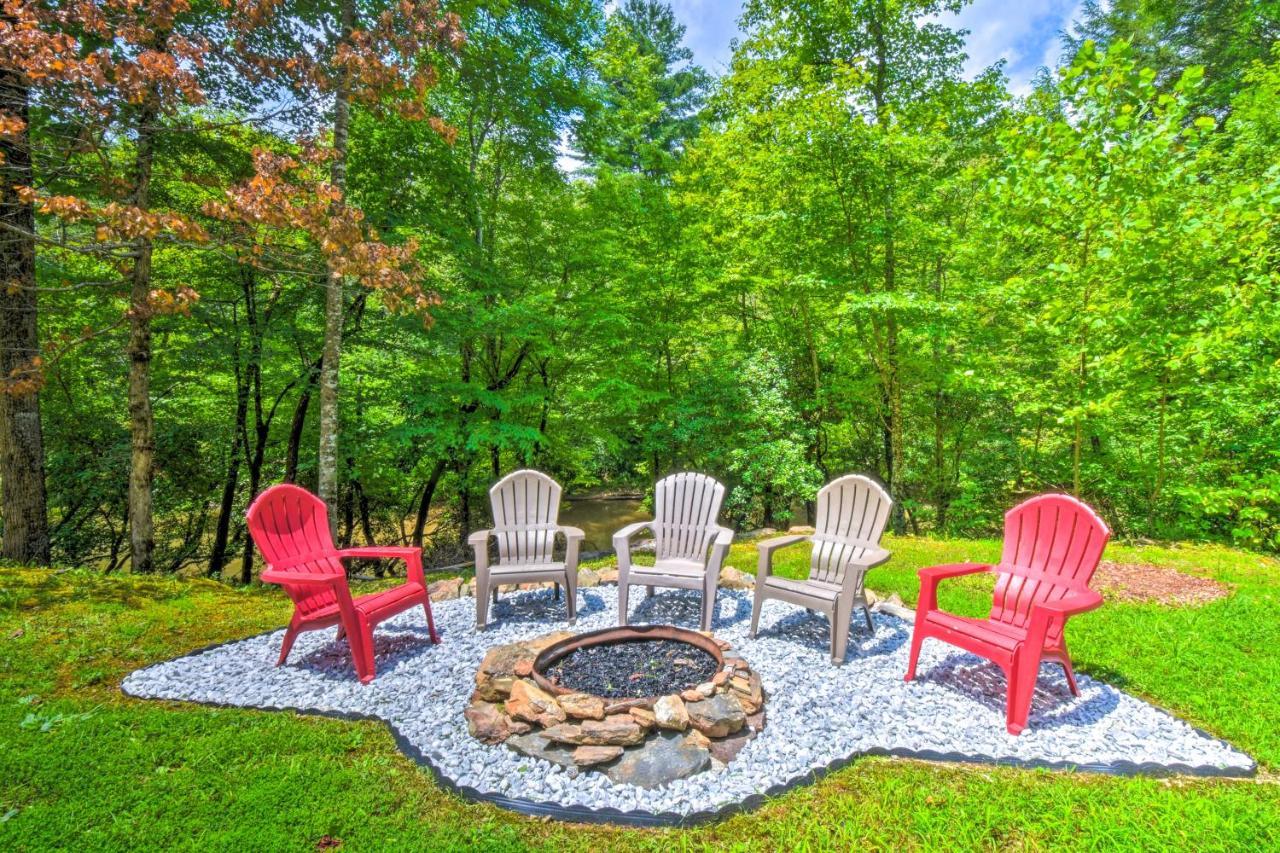 Cozy Riverside Dahlonega Home With Kayaks And Fire Pit Kültér fotó