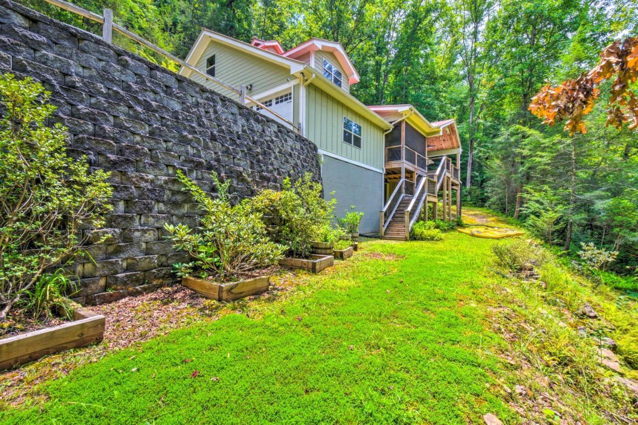 Cozy Riverside Dahlonega Home With Kayaks And Fire Pit Kültér fotó